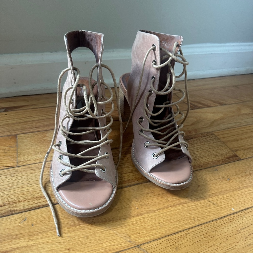 Brand new Jeffery campbell leather lace up sandals